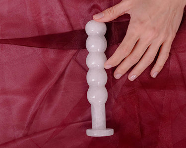 CLEAR QUARTZ YONI WAND - THE CLAIRE JOYSTICK - Yoni Wanderland